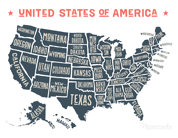 USA logistics map